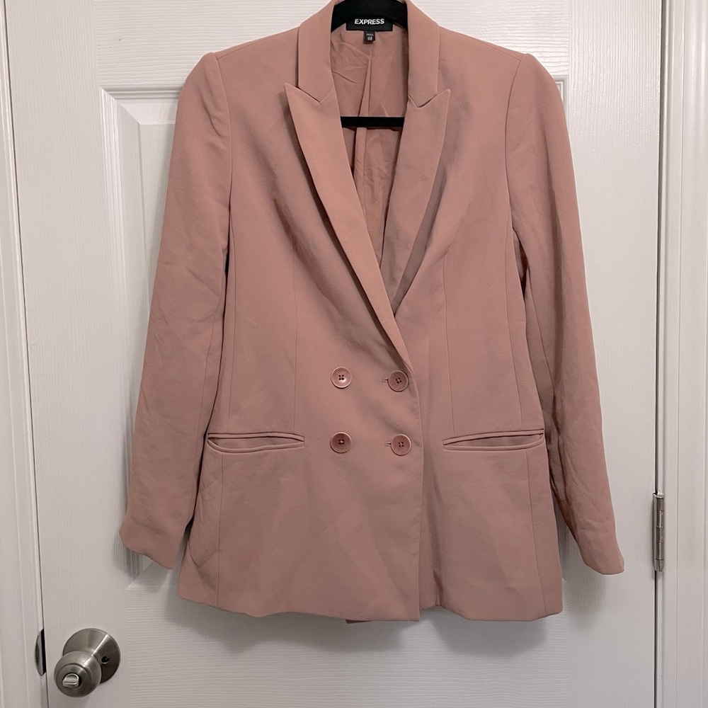 Salmon oversized Express Blazer